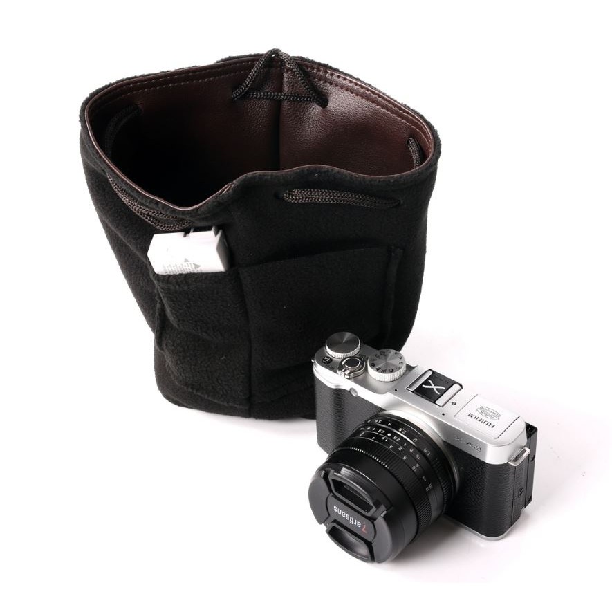 ถุงใส่กล้องหนังสไตล์มินิมอล Backpacker - bbk-m19 XA2 XA5 XT20 A5100 เเละรุ่นอื่นๆ