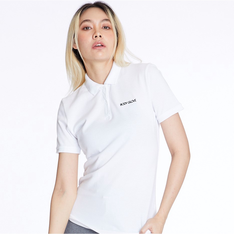 ◎BODY GLOVE Women's CLASSIC POLO เสื้อโปโลผู้หญิง สีขาว-001
