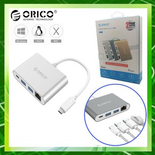 ORICO Aluminum ORICO Type-C to Type-C / USB3.0 /RJ45 Adapter RCR2A