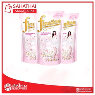 ไฟน์ไลน์น้ำยาปรับผ้านุ่มสูตรมาตรฐาน สีขาว,ชมพูอ่อน   600 มล.แพ็ค 3