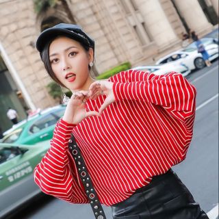 เสื้อไหมพรมแขนยาว ปีกค้างคาว