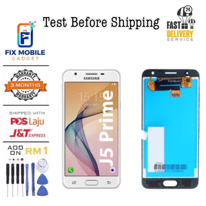 LCD เข้ากันได้กับ Samsung J5 prime G570 TFT หน้าจอสัมผัส LCD คุณภาพสูง