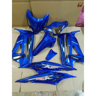 ชุดสี wave125x สีน้ำเงินล้วน เฟรมรถเวฟ100x