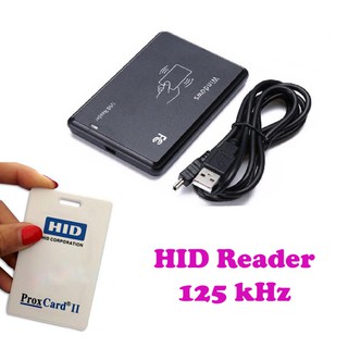 HID card reader HID card issuer USB port and driverless Working frequency 125KHz Free 1 HID Card