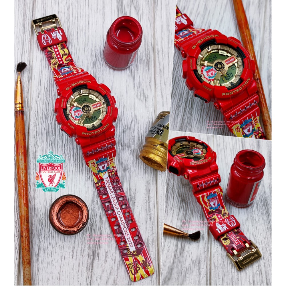 G-SHOCK CUSTOM Liverpool (GA-110) Set14 นาฬิกาข้อมือ กันน้ำ ดีไซน์สวย มีสไตล์ ทนทาน ใช้งานได้นาน สิน