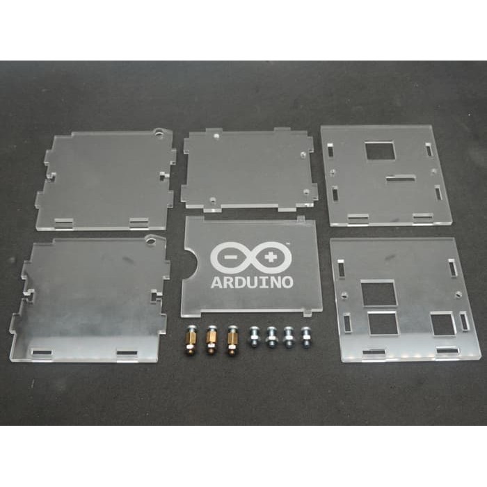 เคสอะคริลิค Arduino Uno R3 + โล่อีเธอร์เน็ต w5100 + เอาต์พุตอินพุต