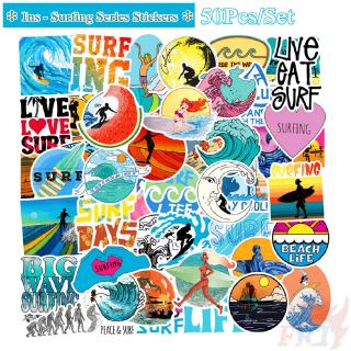 ❉ Gone Surfing Series 02 - Ins：Fashion Cool Surfing สติ๊กเกอร์ ❉ 50Pcs/Set DIY Fashion Luggage Laptop Skateboard Decals Doodle สติ๊กเกอร์