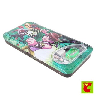 กล่องดินสอเหล็ก รุ่น BOV-A207 ลายเบ็นเท็น คละลายSteel Pencil Case Model BOV-A207 Ben 10 Pattern Assorted