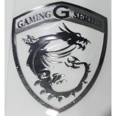 Laptop & PC Casing MSI Gaming Logo สติ๊กเกอร์ตกแต่งเมทัลลิก