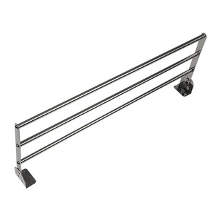 ราวติดผนังสเตนเลส พับได้ 3 เส้น 80 ซม. PLIMTOWEL RACK STAINLESS 3BAR 80CM PLIM