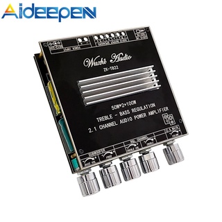 Aideepen ZK-TB22 2.1 บอร์ดขยายเสียงบลูทูธไร้สาย TWS 50WX2+100W