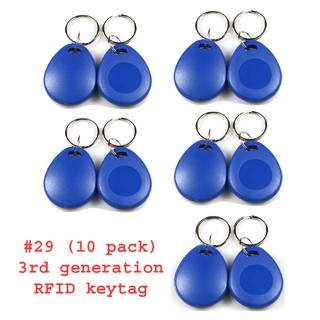 #29 third generation RFID big key tag 125KHz rewritable RFID card 125kHz (10 Pack)