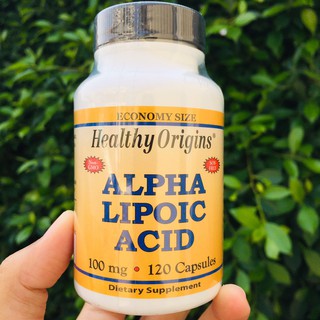 กรดอัลฟาไลโปอิก Alpha Lipoic Acid 100 mg 120 Capsules ( Healthy Origins® ) ALA