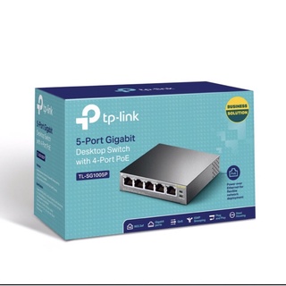 TP-Link TL-SG1005P 5-Port Gigabit Desktop Switch with 4-Port PoE