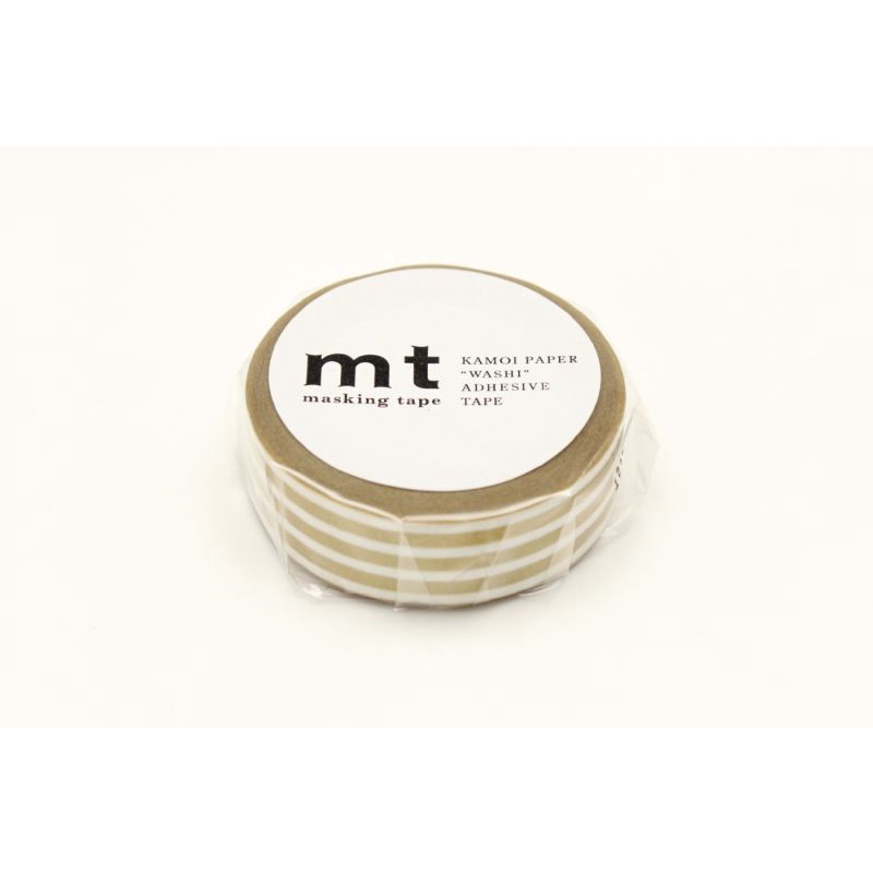 mt masking tape border gold 2 (MT01D390) / เทปตกแต่งวาชิ ลาย border gold 2 แบรนด์ mt masking tape ปร