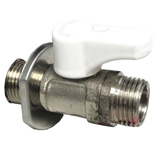 Mini ball valve MINI BALL VALVE ANA MM 1/2” WHITE Water valve Water supply system มินิบอลวาล์ว มินิบอลวาล์ว MM ANA 1/2 น