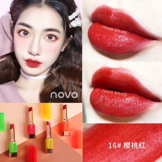 Novo Candy Fluorescent Velvet Lipstick [No.5308] ลิปสติกเนื้อเวลเวต ติดทน สีสวย