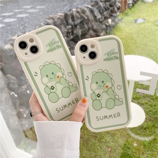 เคสโทรศัพท์มือถือแบบนิ่ม ลายไดโนเสาร์ เลม่อน ฤดูร้อน สําหรับ Oppo A12 A12e A3s A5 Ax5 A7 A5s A31 2020 A9 2020 A5 2020 A53 A53s A33 A15 A15s A35 A92 A52 A83 A36 A76 A92s A95