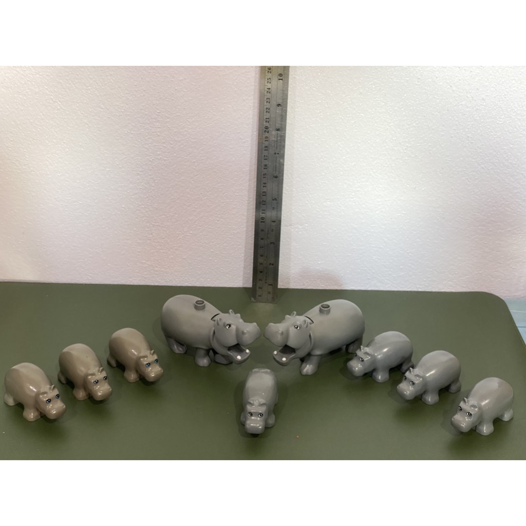 Lego Duplo Hippo : เลโก้ดูโปล้ ฮิปโปโปเตมัส (แท้ 100%) มือ 2 สภาพดี *Duplo มือสอง (คละตัว)