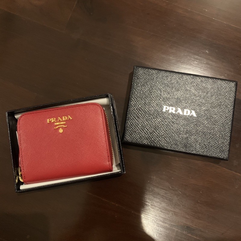 Prada coin purse ของแท้100% | Shopee Thailand