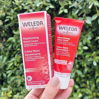 ครีมบำรุงมือ สูตรน้ำมันเมล็ดทับทิม Replenishing Hand Cream 50 ml (Weleda)