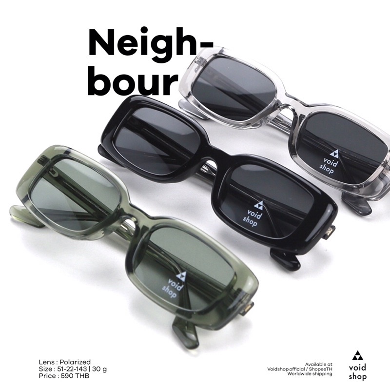 Void : Neighbor เลนส์ Polarized | UV400 กันแดดได้จริง ใส่หลังทำเลสิกได้ ใส่ขับรถสบายตา จาก VOIDEYEWEAR