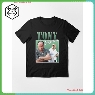 New Tony Soprano Retro Design Essential T-Shirt เสื้อยืด ดพิมพ์ลาย ดผ้าเด้ง คอกลม cotton ความนิยม sale Unisex