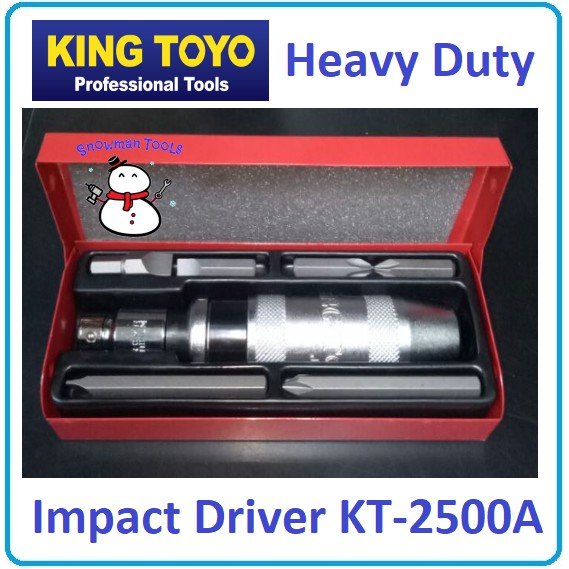 King Toyo Heavy Duty Impact Driver KT-2500A IMPACT SCREWDRIVER คุณภาพสูงเครื่องมือ KT2500A 2500A ซ่อ