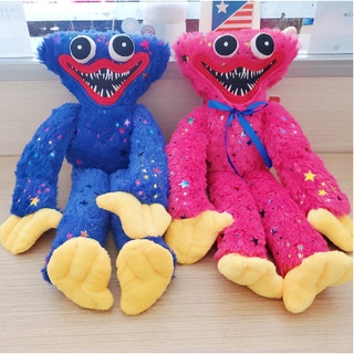 Poppy Playtime ตุ๊กตาของเล่นในเกม ของเล่น ของฝาก ของขวัญ Huggy Wuggy ขนาด40ซม มี7สีให้เลือกเล่น มีดาววิบวับ สีสวย งานดี