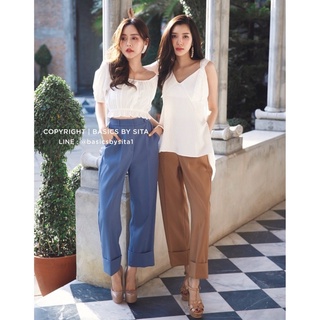 #ส่งต่อ Basicsbysita กางเกงสีน้ำตาล Free Size