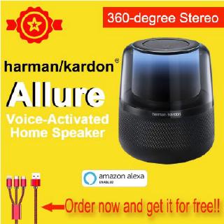 Harman Kardon Allure 360 สเตอริโอลำโพงบลูทู ธ ไร้สายพร้อมซูเปอร์เบสพกพาไฟ LED USB ซับวูฟเฟอร์