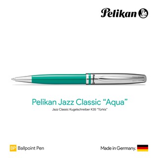 Pelikan Jazz Classic "Aqua" Ballpoint Pen - ปากกาลูกลื่นพิลิแกนแจ๊ซ คลาสสิค สีอควา