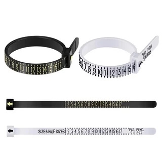 เครื่องมือวัดขนาดแหวนนิ้วมือไม้บรรทัด Us Ring Sizer