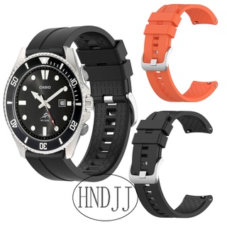 Casio CASIO MDV106-1A ปลาทูน่า ดาบ สายซิลิโคน สายรัดข้อมือ สร้อยข้อมือ MDV106-1A สายนาฬิกา