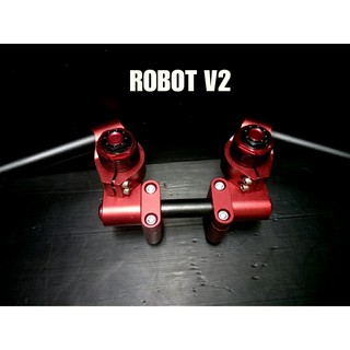 ** สินค้าพร้อมส่ง*เก็บเงินปลายทาง**แฮนด์แต่ง ROBOT V .2 NO.2  สีแดง