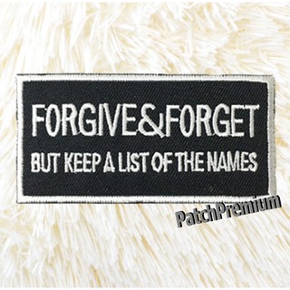 Forgive &amp; Forget - ตัวรีด (Size M) ตัวรีดติดเสื้อ