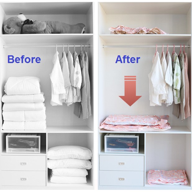 จ้ดเซต 2-2-2-4 ถุงสูญญากาศลายการ์ตูน Vacuum 10 ใบ พร้อมที่สูบ รวม 11 ชิ้น - รูปที่ 4