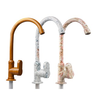 ก๊อกน้ำ พีพี  ติดตั้งอ่างล้างจาน คอยาว รุ่น J-Swan ผลิตในประ…