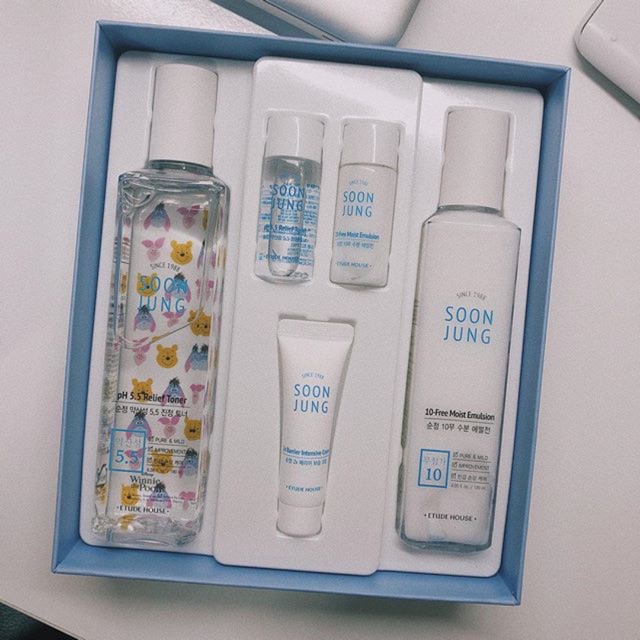 Happy with Piglet Soon Jung skin care set