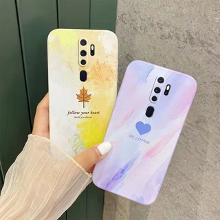 เคส oppo A9 2020 เคส oppo A5 2020 เคสป้องกันโทรศัพท์มือถือลายการ์ตูน เคสโทรศัพท์มือถือเพ้นท์สีน้ำมัน