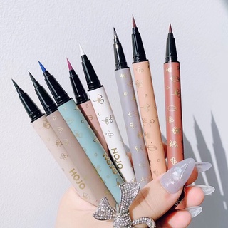 HOJO Colorful Liquid Eyeliner Pen Brown White Eyeliner Pencil Long Lasting Waterproof Soft Brush Head Eye Makeup NO.8105