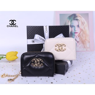 Chanel zip card holder