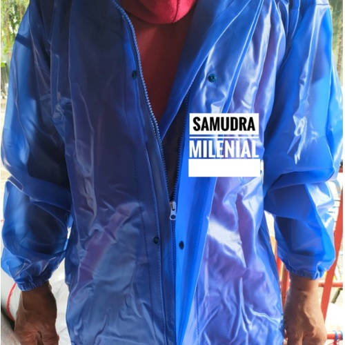 เสื้อกันฝน PVC / เสื้อกันฝนซิป PVC SHIP Cap ทุกขนาด