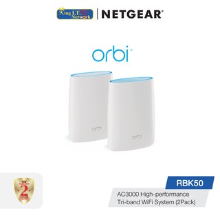 NETGEAR Orbi (RBK50) High-Performance AC3000 Tri-Band Wi-Fi System Router and Satellite