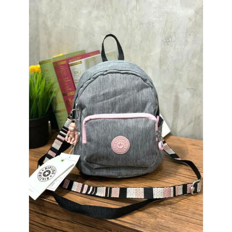 กระเป๋าKipling 3in1 mini backpack จาก Grey Weave Collection