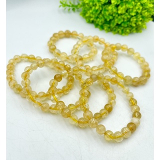 Natural Citrine Round Beaded Bracelet for men and women Yellow Citrine Quartz Bracelet available in 6 mm 8mm 10mm