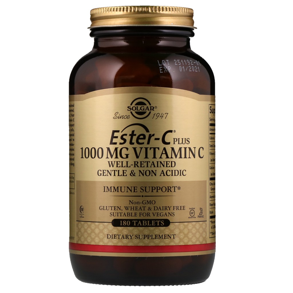 Solgar Ester-C Plus Vitamin C 1000 mg 180 Tablets