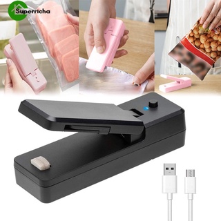 [เครื่องซีลความร้อนอาหาร แบบชาร์จ USB ขนาดเล็ก] [เครื่องซีลถุงบรรจุภัณฑ์ แบบพกพา สําหรับขนม ถั่ว ลูกกวาด คุกกี้ อาหารสด]