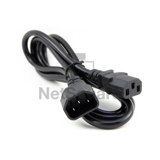 AC Power UPS Cable Male to Female (C13 to C14) สำหรับ คอมพิวเตอร์ จอ For Computer สายไฟคอม