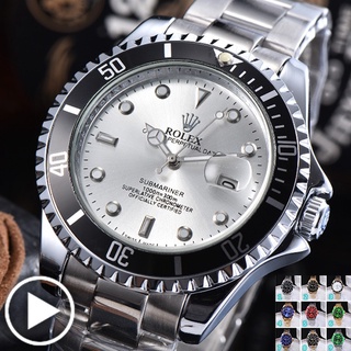 Rolex นาฬิกาข้อมือมัลติฟังก์ชั่น 15 สีสไตล์นักธุรกิจสําหรับบุรุษ